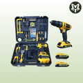 Kit de Herramientas Inalámbricas 118 Piezas – Taladro 21V