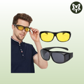 2 Gafas HD Visión para Día y Noche
