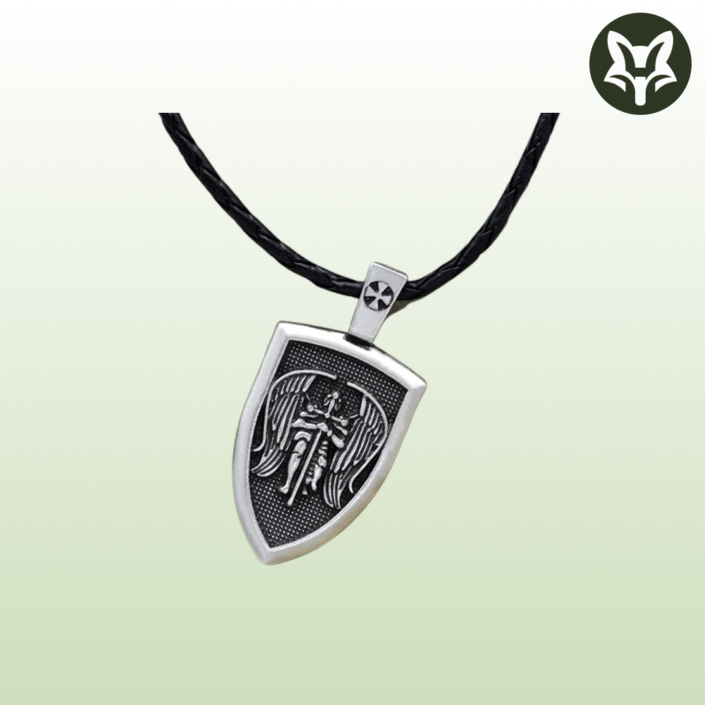 Collar Colgante Escudo Arcángel Miguel