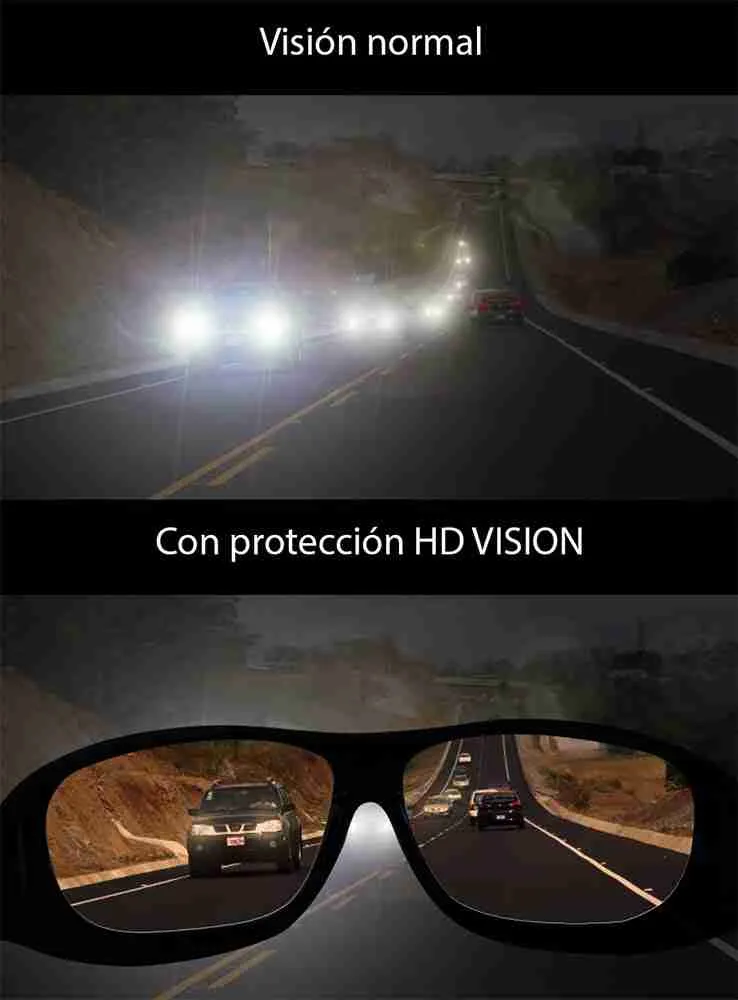 2 Gafas HD Visión para Día y Noche